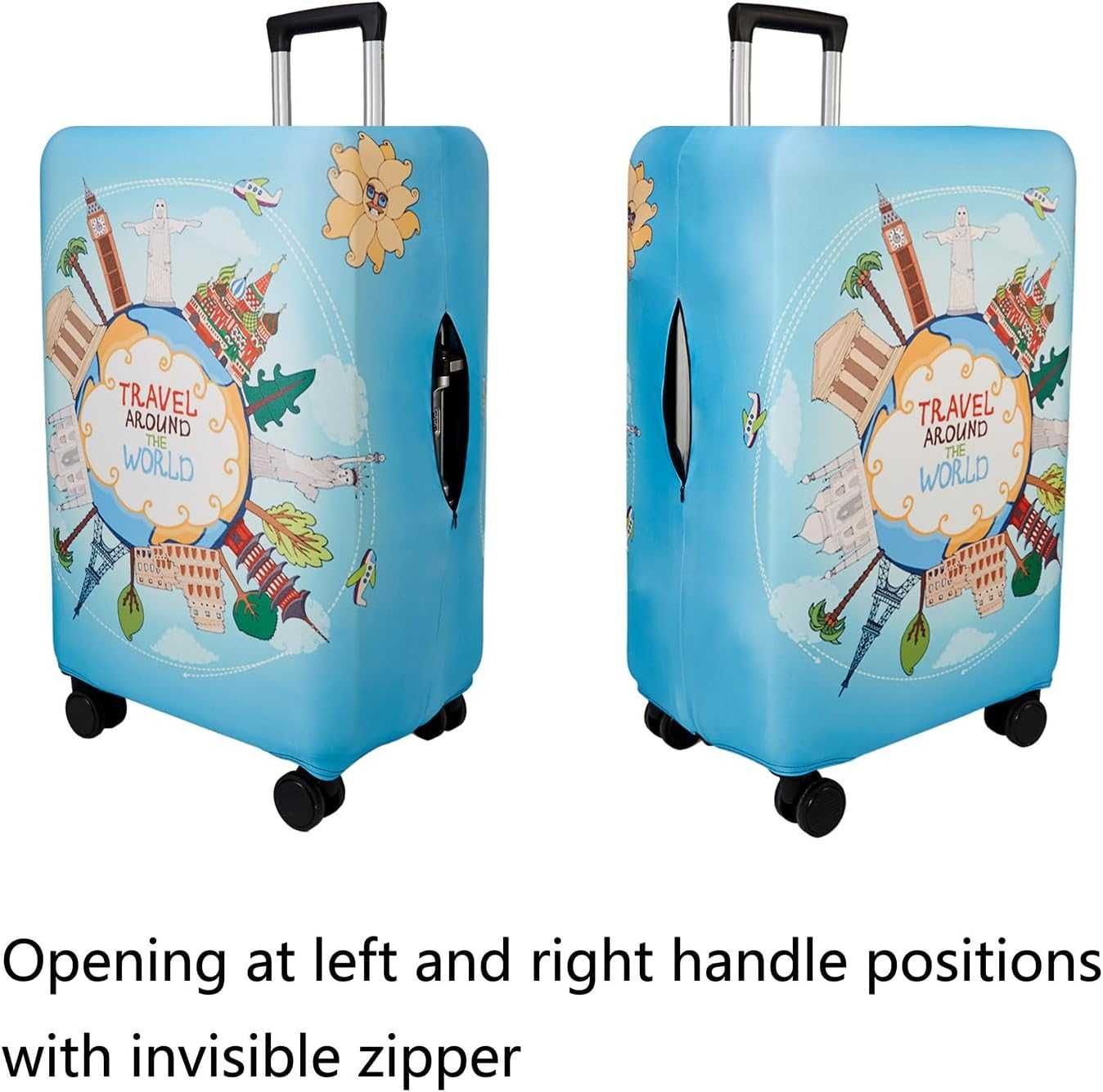 Чехол для чемодана Travel Luggage Cover на чемодан размера L (25-28)!
