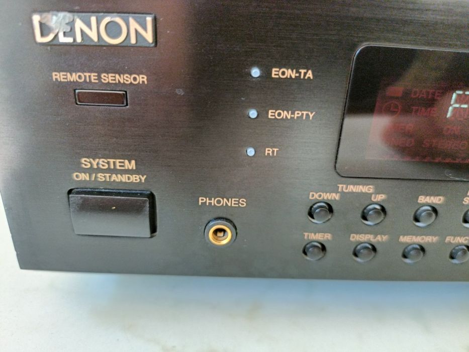 Denon DRA F 100, amplificator, amplituner, intrări auxiliare, sunet fb