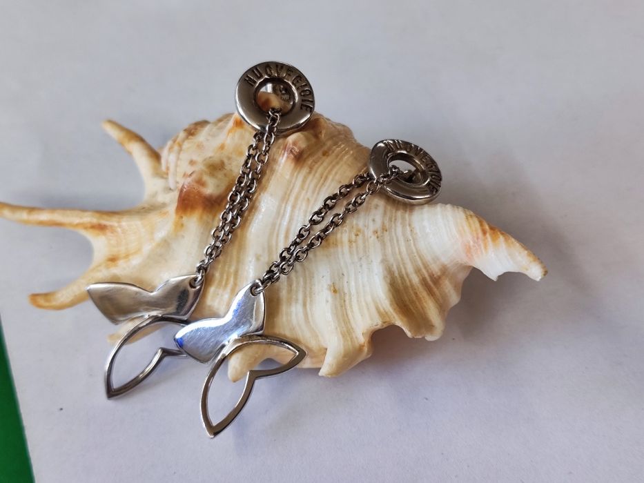 Сребърен комплект гривна с обеци Nuove Gioie