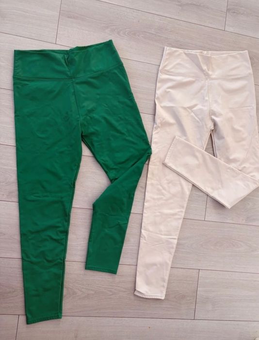 Set 2 perechi pantaloni mulati imitatie piele/ piele ecologica