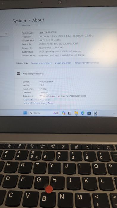 Lenovo Thinkpad  i5 1145G7 16 Gb Ram