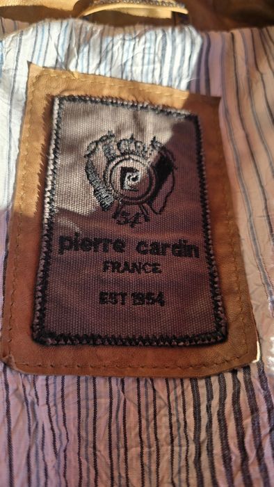 Кожено мъжко яке pierre cardin XL