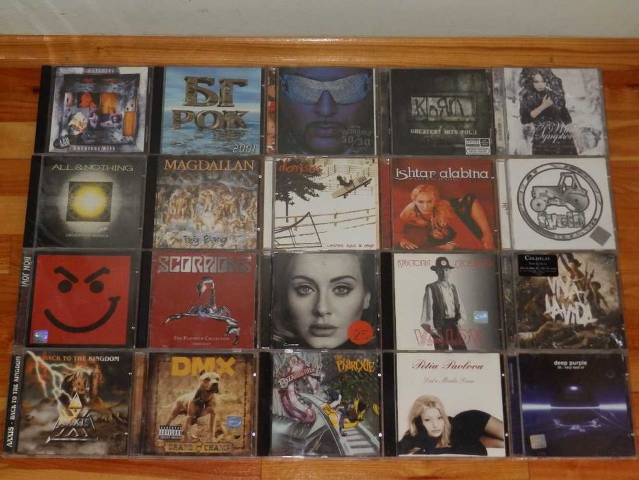 Оригинални Метал, Рок, Джаз, Поп и други CD-та, DVD и видеокасети