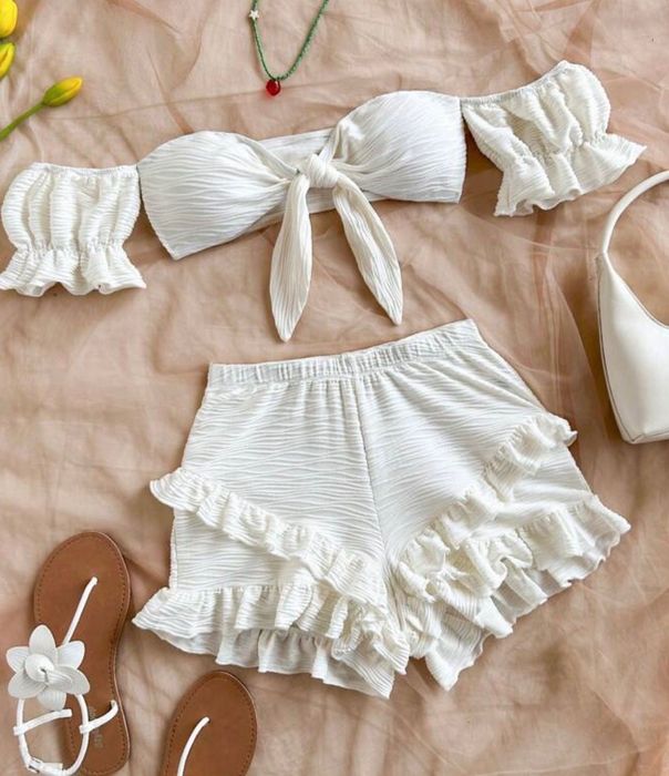 SHEIN бял комплект