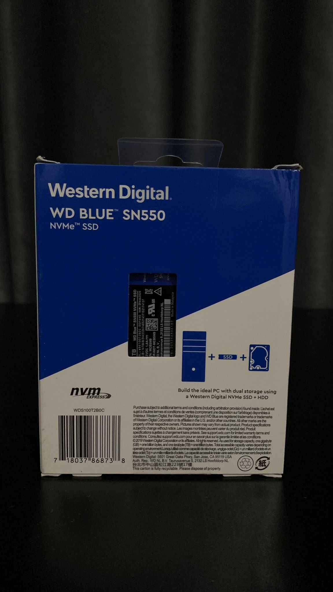 SIGILAT SSD M.2 NVMe WD Blue SN550 1TB 2400 MBps/1950 MBps