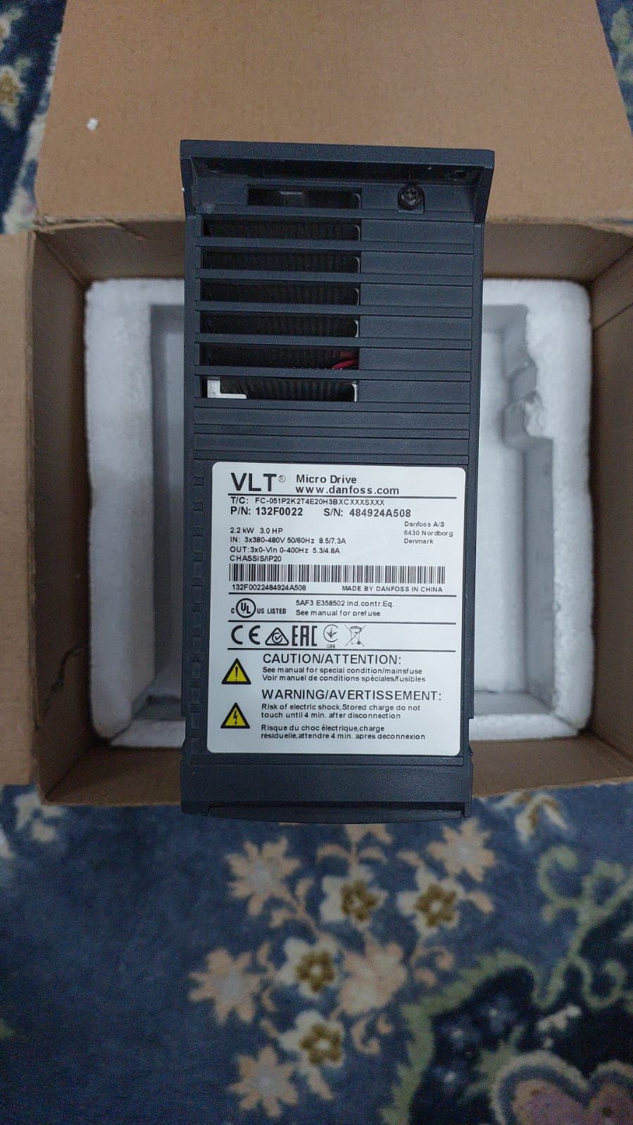 Продам частотный преобразователь Danfoss FC51 Micro Drive