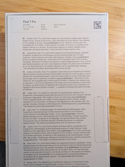 Google Pixel 7 pro