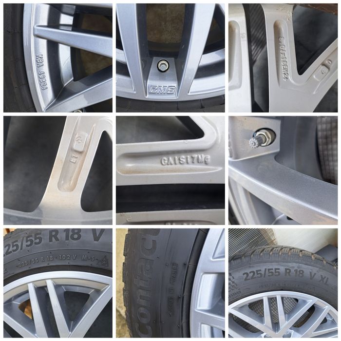 Set roti 5x114,3/8J/R18/ET40/225/55/18/IARNA/dot.38/2021 ca Noi