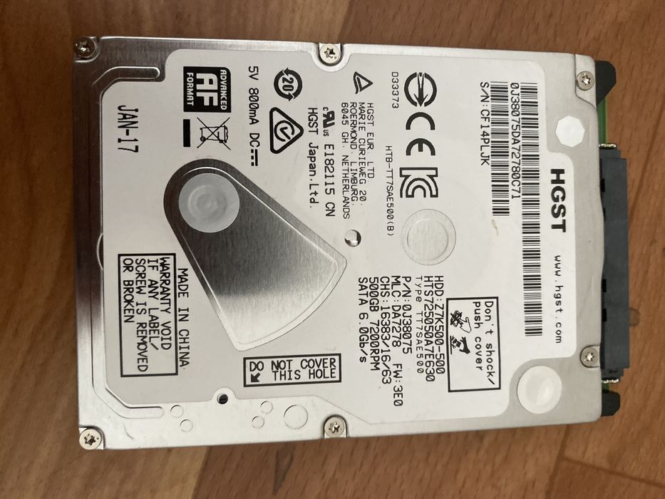 жесткий диск hgst 250gb