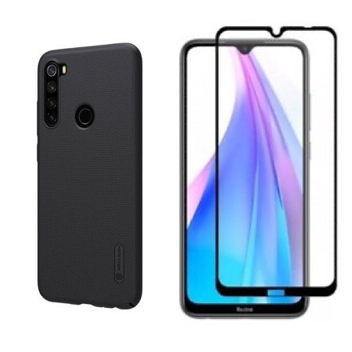 Pachet Husa Silicon si Folie Sticla 6D - Xiaomi Redmi Note 8/9/10 PRO