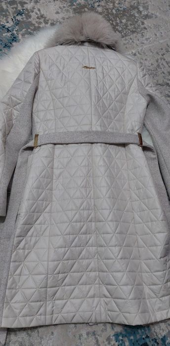 Palton cașmir cu blaniță naturală 38-40