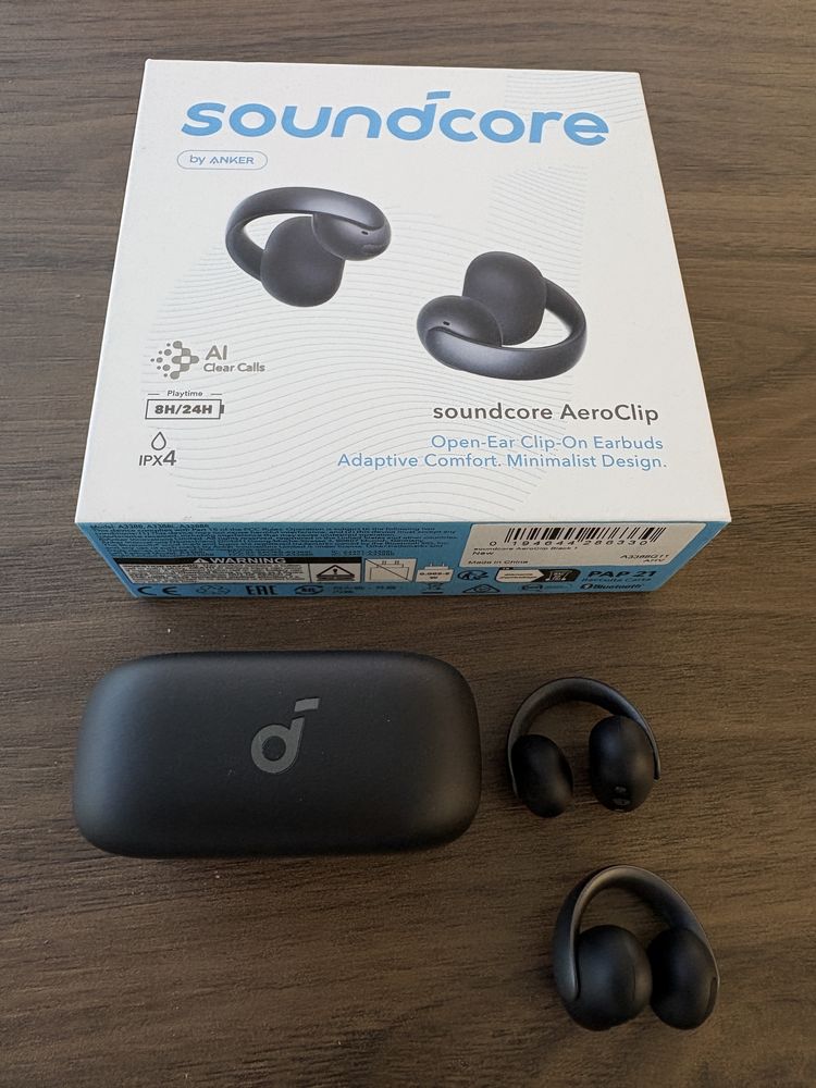 Casti Wireless Anker Soundcore Aeroclip (noi-garantie)
