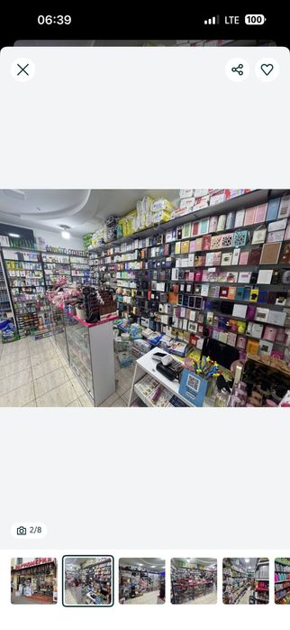 Tayyor yurib turgan do’kon sotiladi. Parfyumeriya Moyushiy dokon.