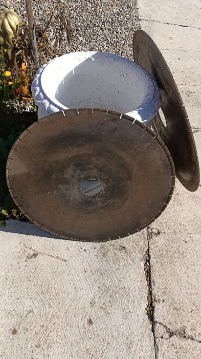 Pânze circular tăiat marmură masă statică