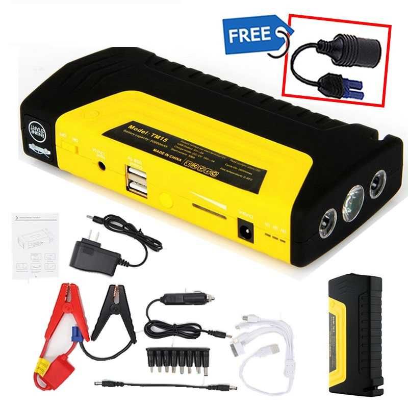 Стартерно устройство Jump starter за кола + компресор