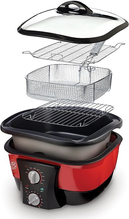 Aragaz multifuncțional antiaderent 8 în 1 GoChef cu carte de rețete GR