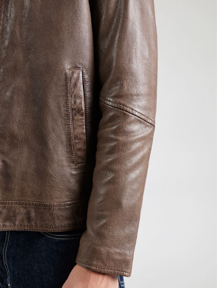 Freaky Nation Leather Jacket ОРИГИНАЛНО мъжко яке/естествена кожа  L-M