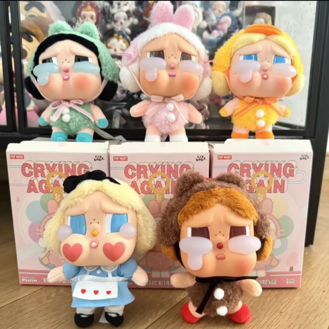 Crying Again Pop Mart плюшена играчка ключодържател, 16cm