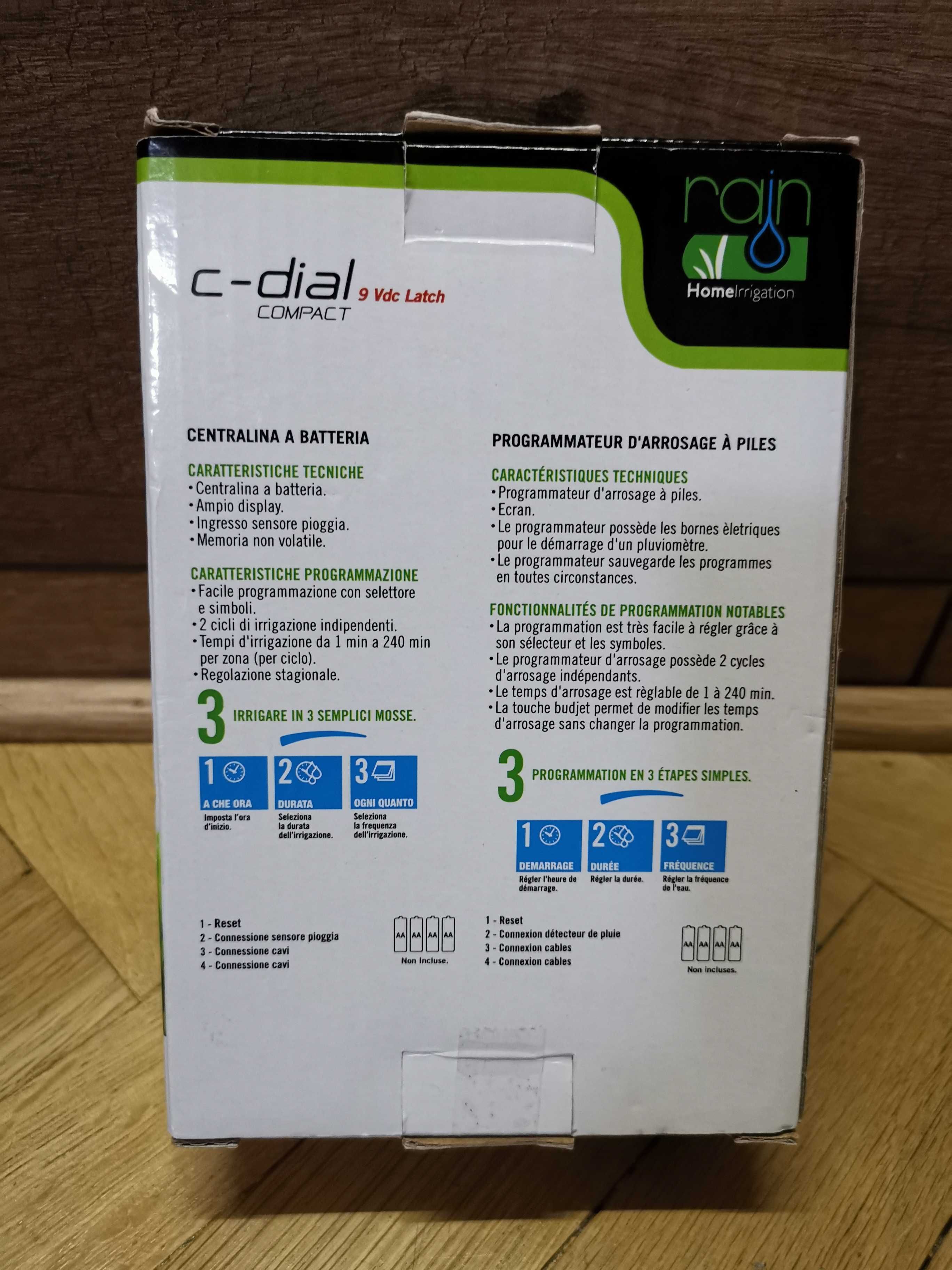 RAIN C-DIAL 4  Програматор C-DIAL за вътрешен монтаж 4/2