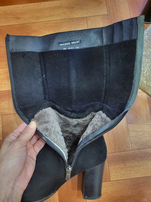 Зимние, натуралка, тонкая ножка