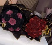 Buchet trandafiri cu sclipici