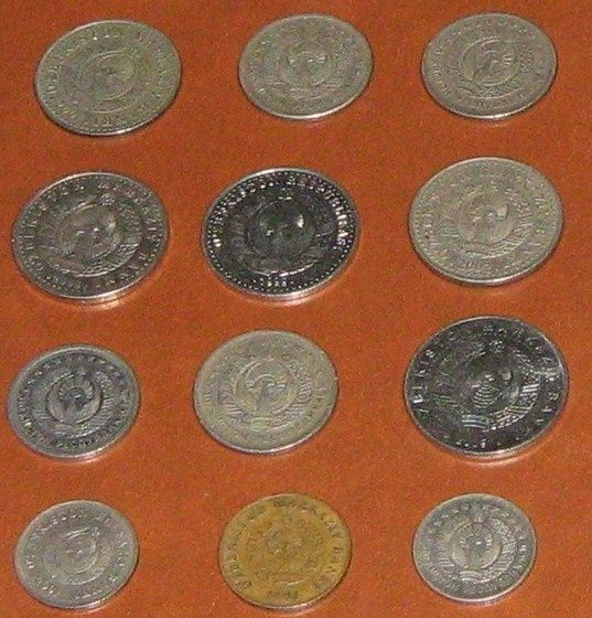 Монеты Узбекистан