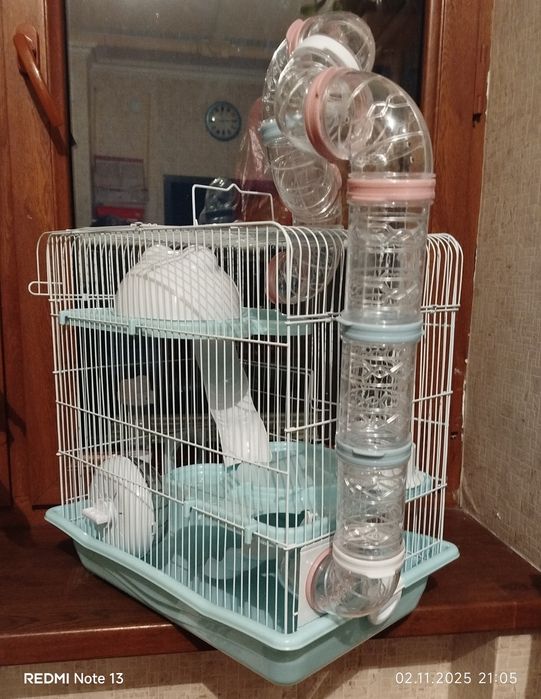 Клетка 2х этажная для хомячков