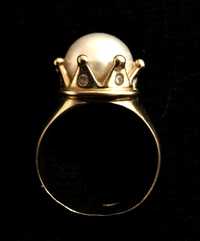 Inel aur cu perla casa Christ cu set cercei și pandativ