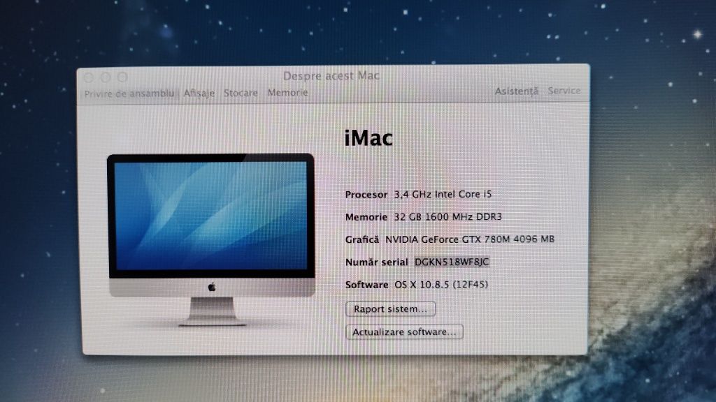 iMac late 2013 A1419 27 inch Intel i5 4670 32gb ram SSD 128GB+hdd 500