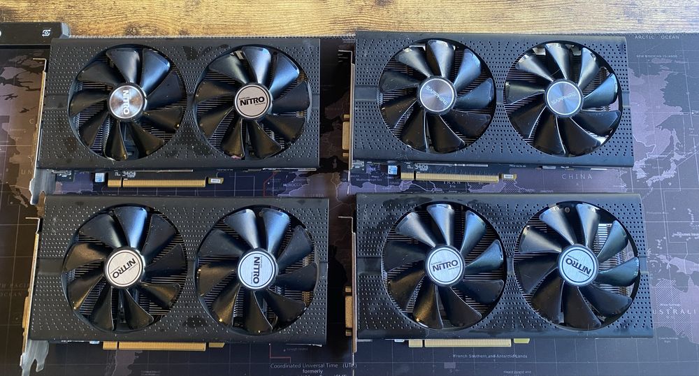 Видекарты 4 штуки / RX 570 4GB / Алматы