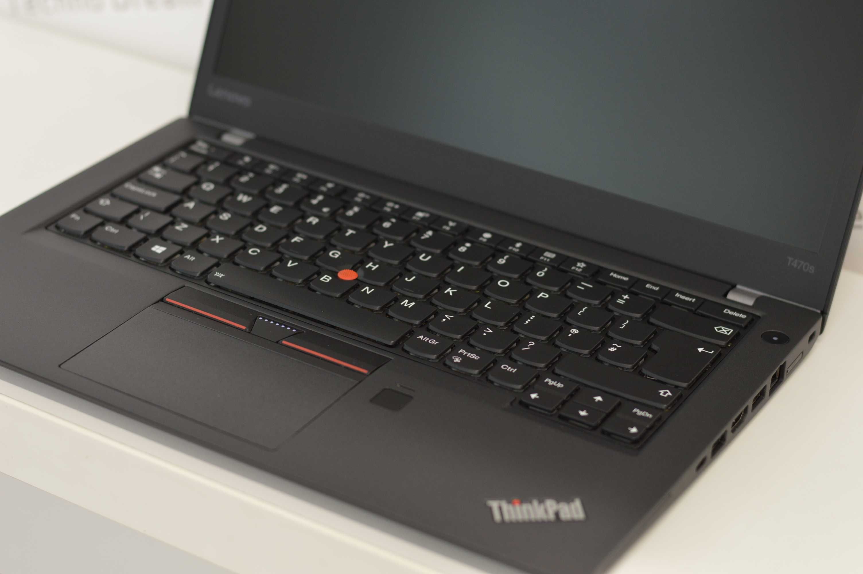 Лаптоп Lenovo ThinkPad T470s - Intel Core i7-7600U / 12GB DDR4 / 256GB