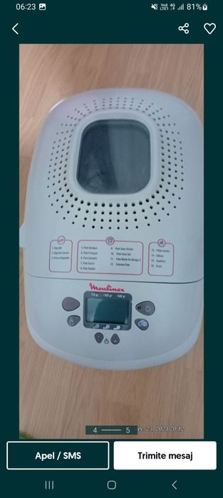 Aparat paine moulinex defect