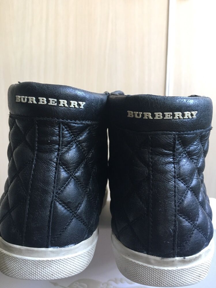 Детски кожени обувки BURBERRY