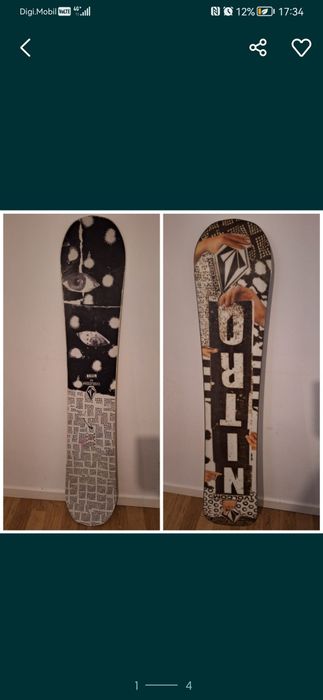 Placa snowboard Nitro Volcom 158 model 2020