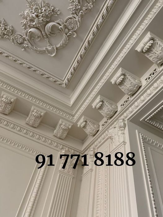 Лепка лепнина тяга декор 3д 3d рамка колонна алебастр ramka karniz