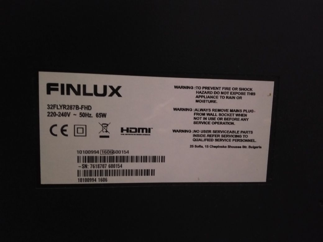 Телевизор FINLUX 32 инча за части