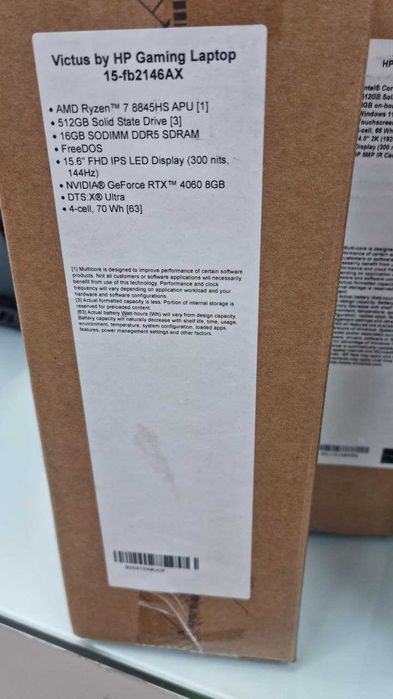 HP Victus Amd Ryzen 7--8845HS APU 16/512 RTX 4060 FullHD 15'6 IPS