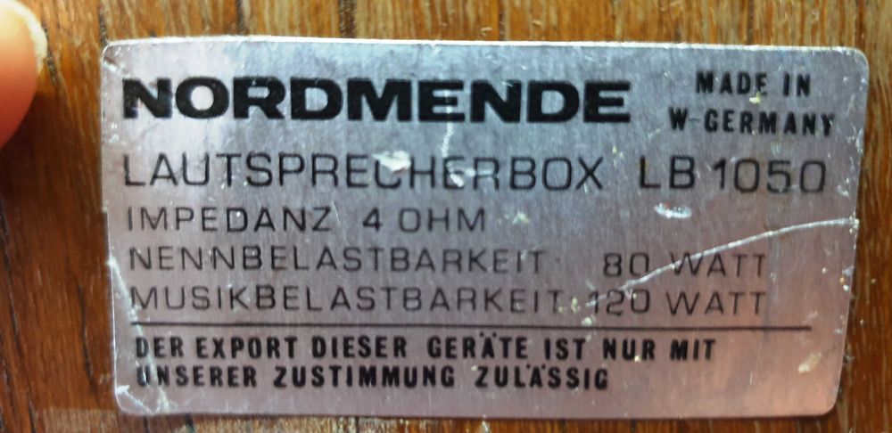 Boxe Nordmende LB-1050 putere 80-120W