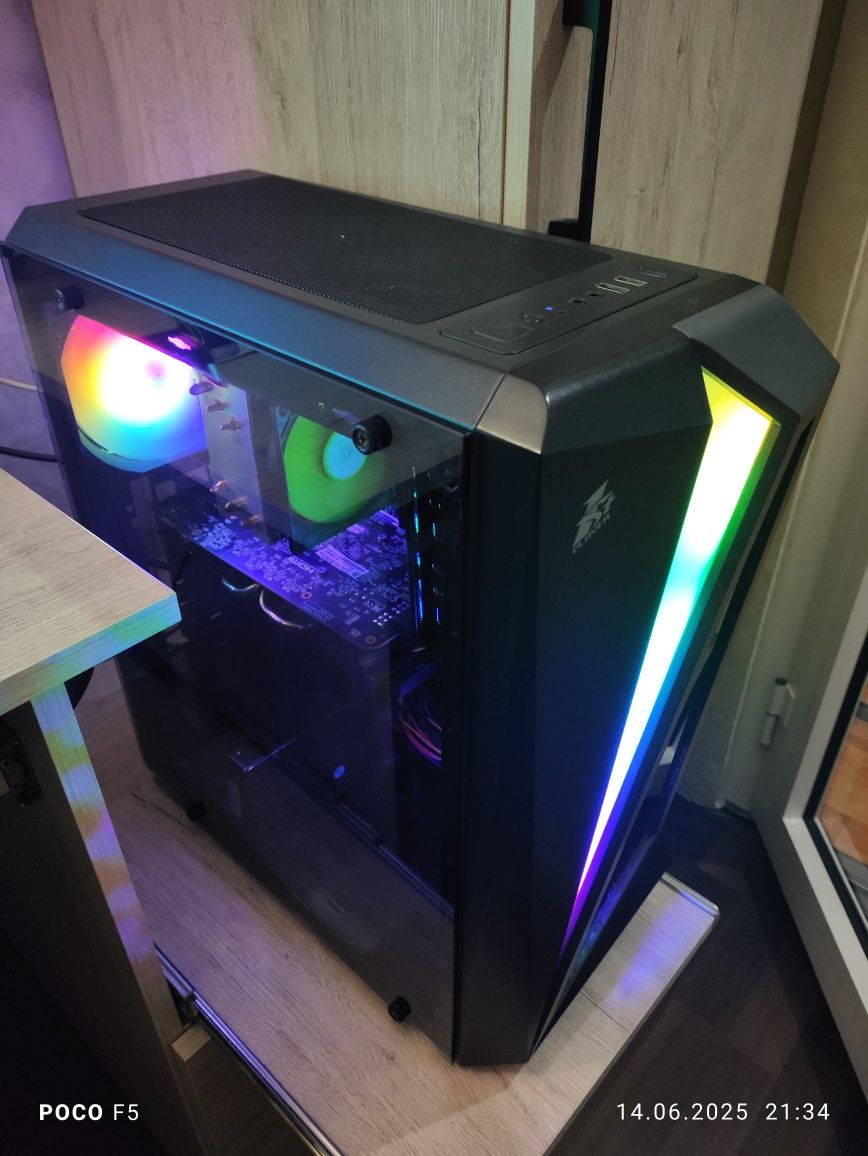 Редкий игровой компьютер (кейс) i7,16gb,SSD,Video4gb DDR5, WiFi, BT