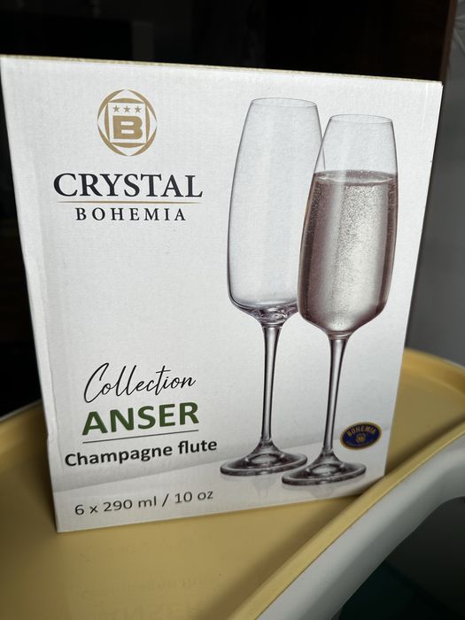 Pahare sampanie - Crystal Bohemia 290ml