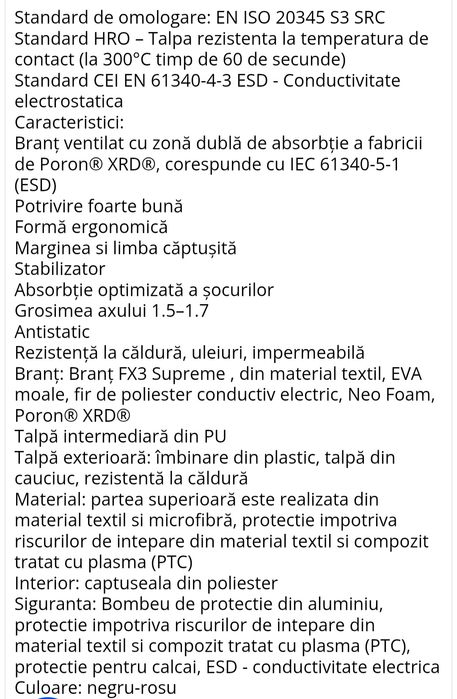 Bocanci de protectie Noi JALAS EXALTER 9975