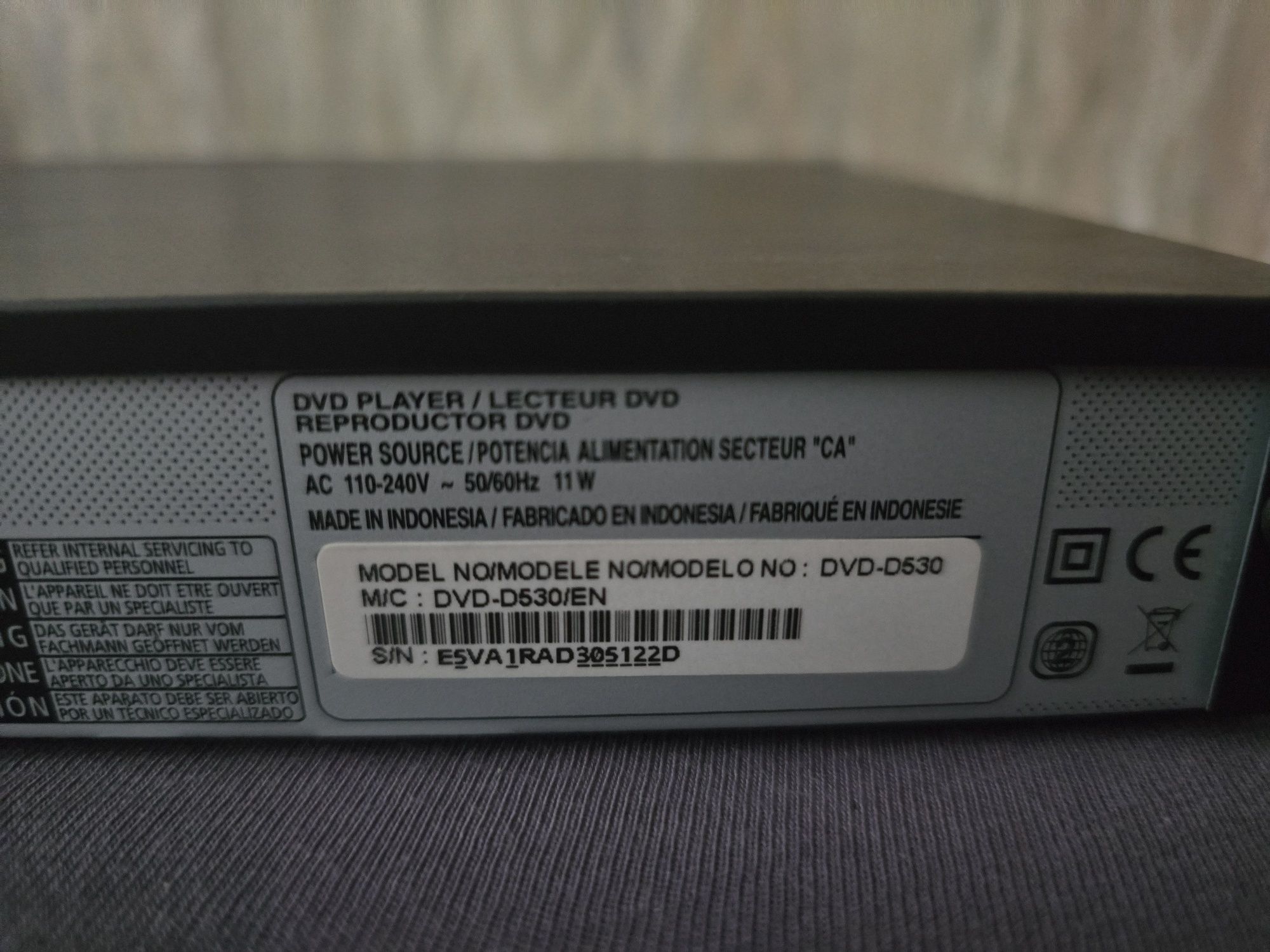 Samsung DVD -530/EN