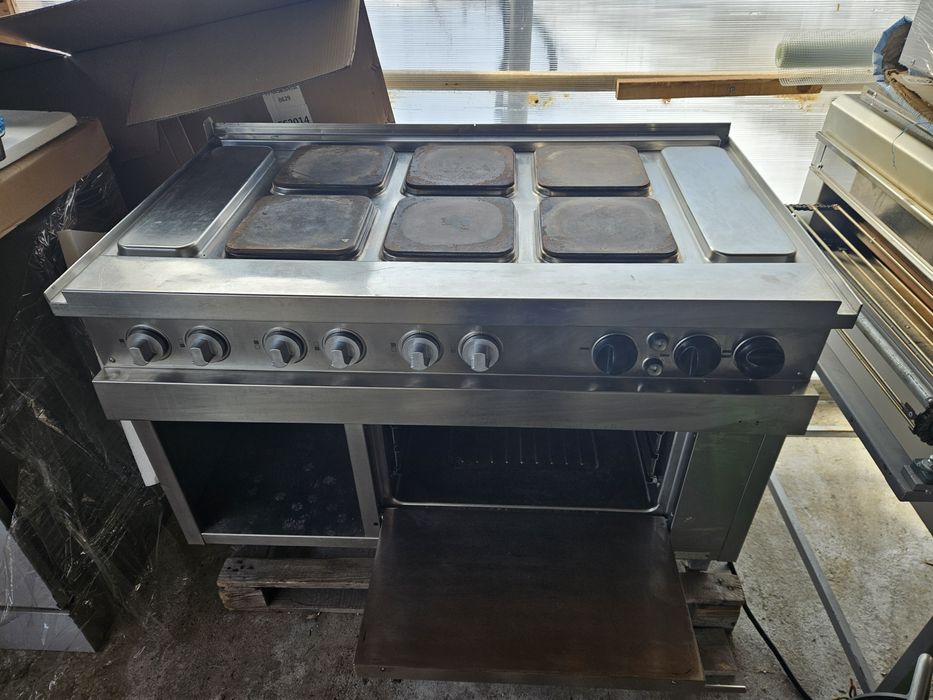 1.Електрическа фурна втора употреба със 6 броя котлона