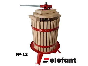 Ръчна преса за грозде дървена (ДЪБ) Elefant FP-12, 12 литра