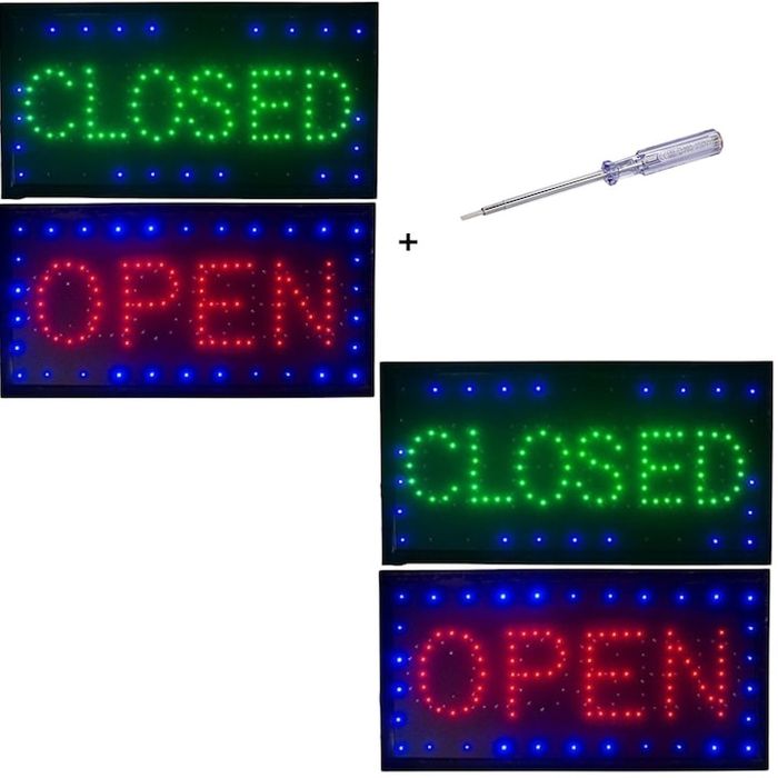 LED реклама Отворено - Затворено
