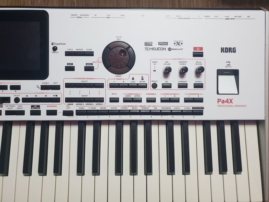 Colant Korg PA4X,  autocolant, sticker orga, colantare personalizata