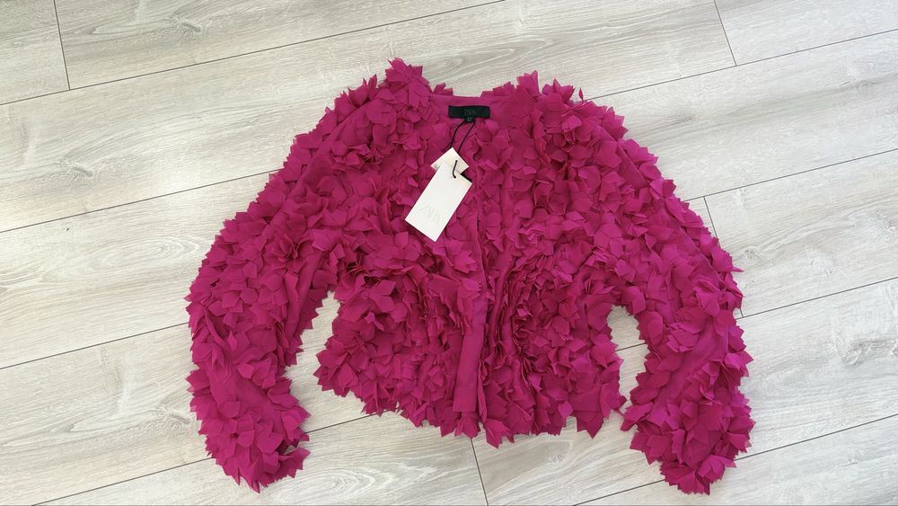Zara красива цикламена жилетка