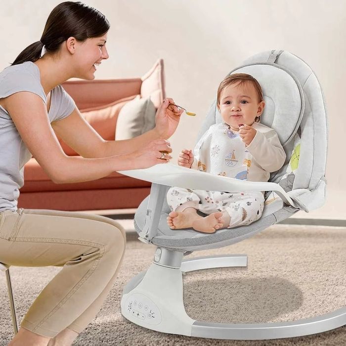 Leagan Electric Balansoar EvoSmart, Multifunctional Pentru Bebelusi