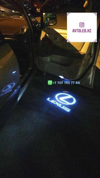 Лексус LX RX ES GX LS подсветка двери логотип авто LED подарок мужчине