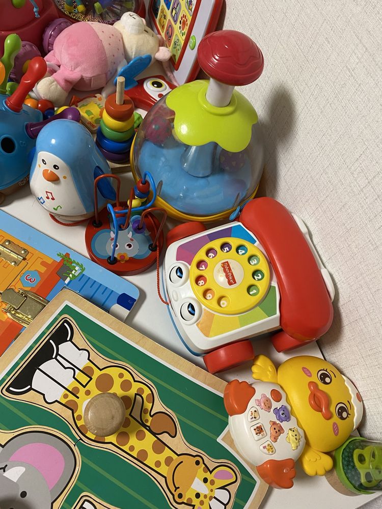 Детски играчки, Fisher price, дървени, таблет, дистанционно, фотоапара